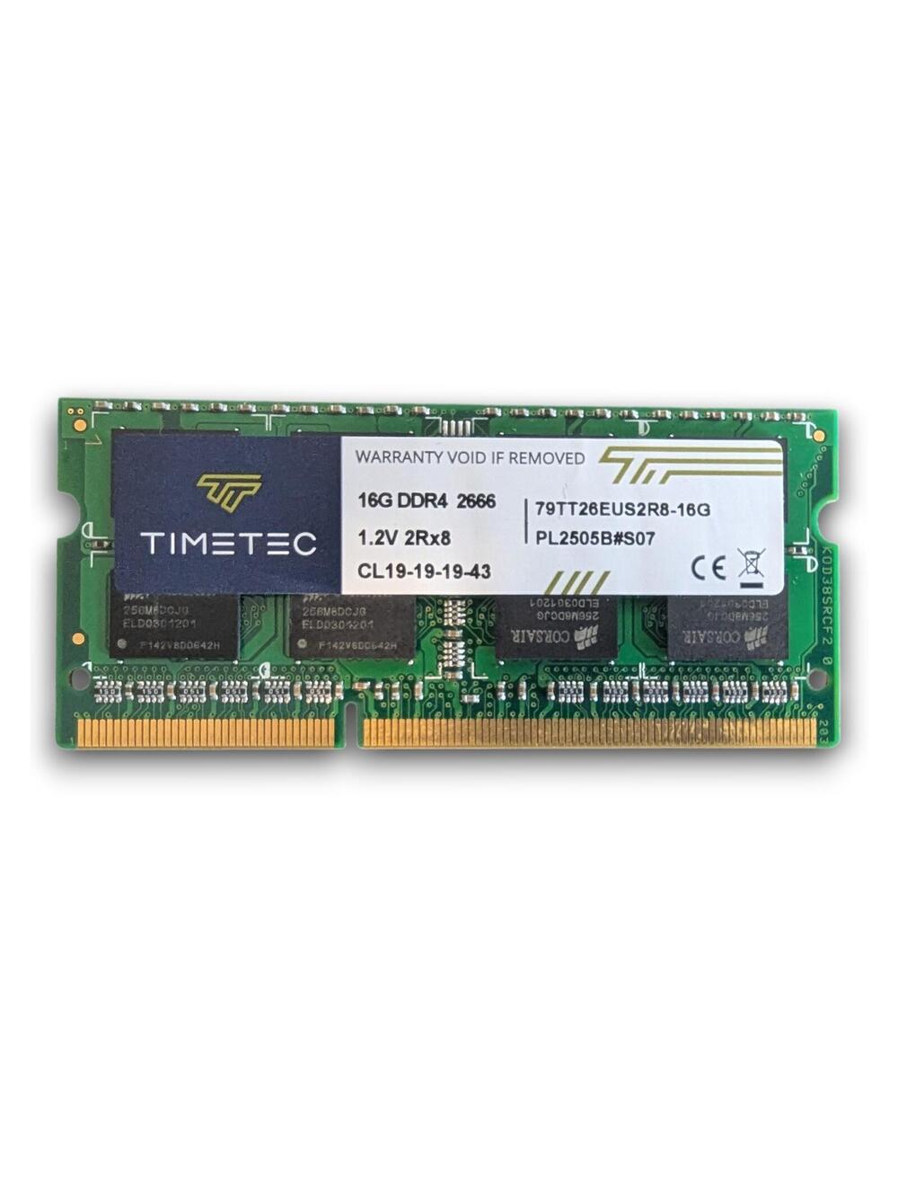 Timetec 16GB DDR4 2666MHz PC4-21300 SODIMM Laptop RAM 260-Pin 2Rx8